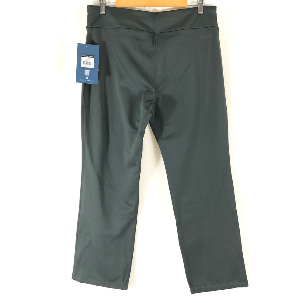 White Sierra Womens Pants Fleece Lined Pull On L - Picture 2 of 4